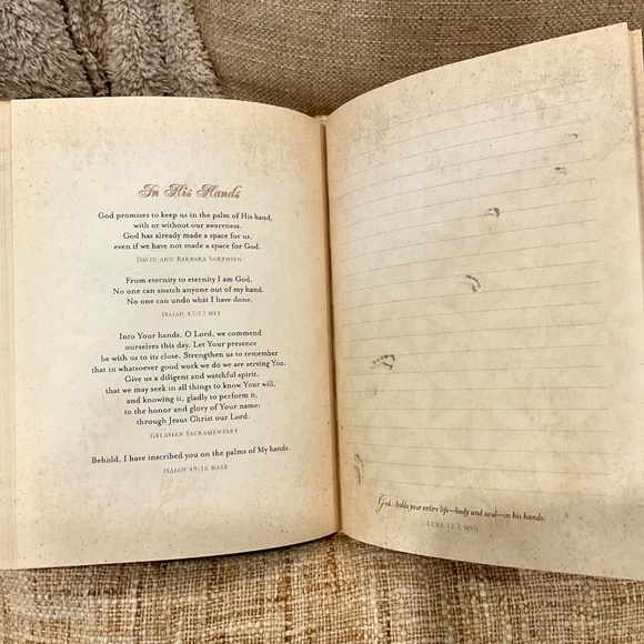 Footprints Religious Christian Devotional Inspirational Journal Notebook - Picture 4 of 5